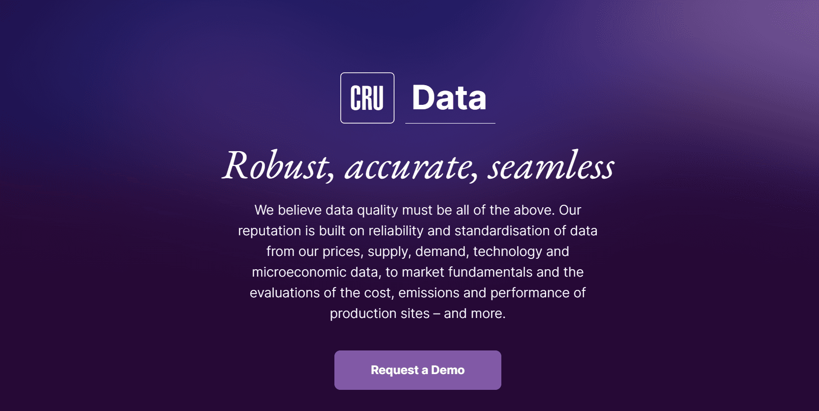 CRU Data Platform